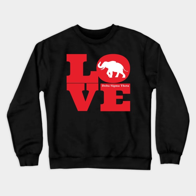 Delta Love Crewneck Sweatshirt by Pretty Phoxie LLC